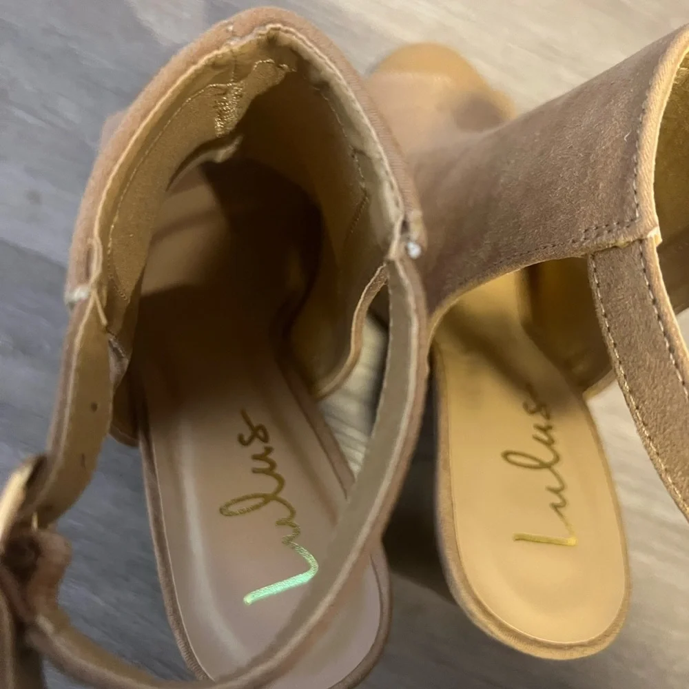 lulus open toe booties NWOT - Picture 4 of 7